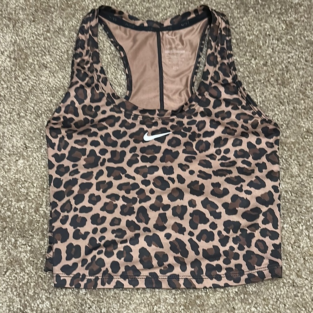 Nike Brown Leopard Print Tank Top